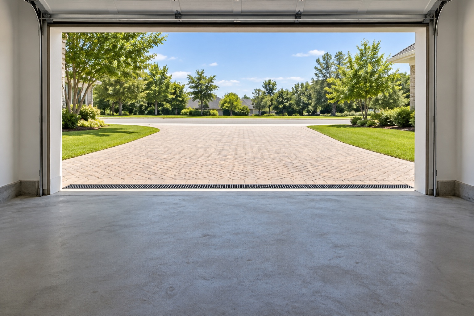 Paver Driveway at the Garage: Plan Levels and Drainage First