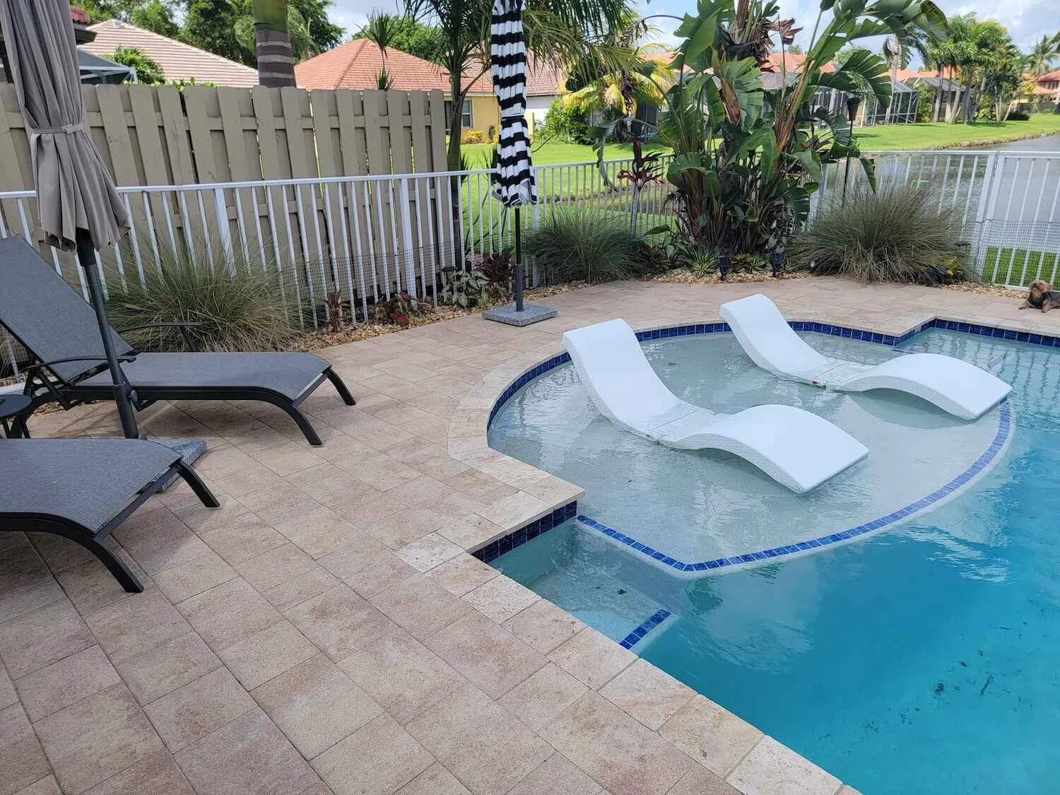 Detailed site measurement for patio installation in Jupiter, FL